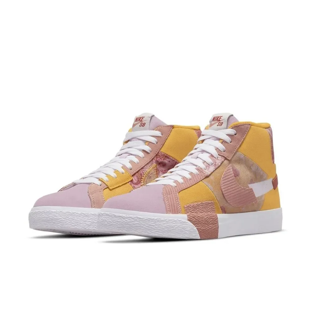 Nike Zoom Blazer Mid Premium SB Paisley Pack Sanded Gold Skate  Sneakers Men 10